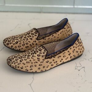 ROTHYS Leopard Print Loafer Slip On Flats 9
